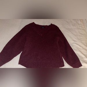 Long Sleeve Maroon Sweater